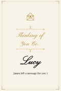 Personalized Message Card